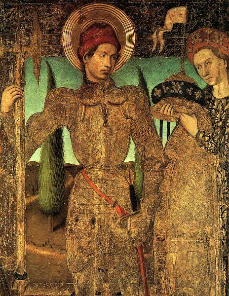 Jaime Huguet Triptych of Saint George (Detail of Saint George and the Princess)